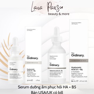hàng Us/Uk Serum The Ordinary Hyaluronic acid 2% + B5 30ml