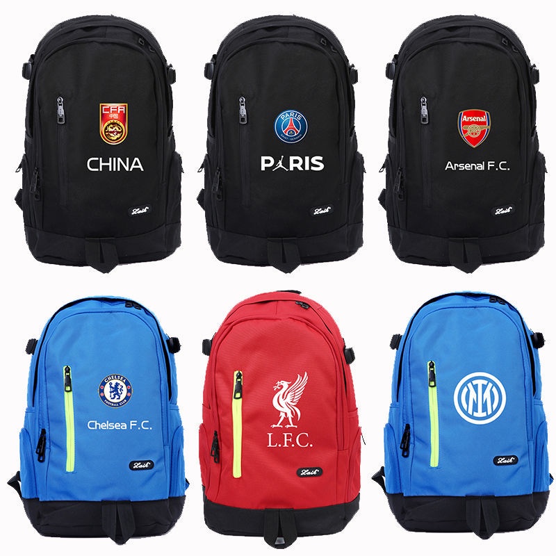 ▣☒❦AC Milan, Real Madrid, Manchester United, Paris Saint-Germain, Trung Quốc Cặp học sinh ba lô Chelsea có thể được tùy