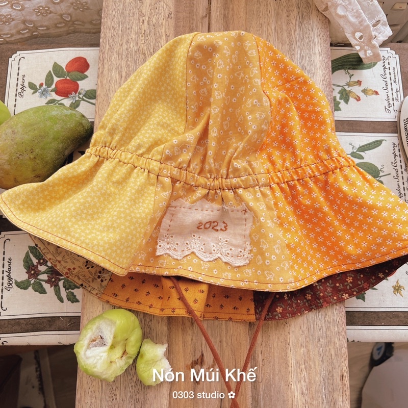 | 0303 studio | Nón Múi Khế - nón tai bèo ráp nhiều vải