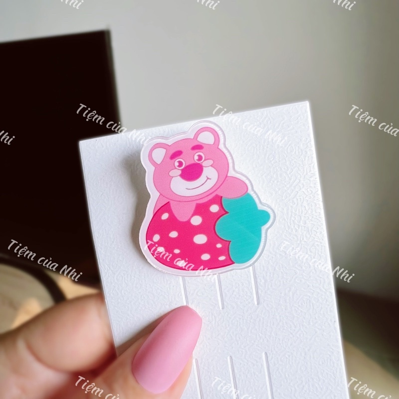 GHIM CÀI ÁO CÀI BALO GẤU DÂU LOTSO