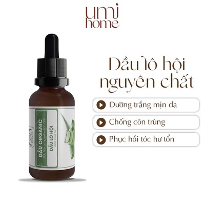 Dầu Lô Hội hữu cơ UMIHOME nguyên chất | Aloe Vera Oil  Organic 30ml