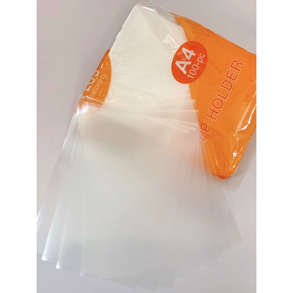 Bìa hồ sơ lá nhựa Plus A4 Nhật Bản