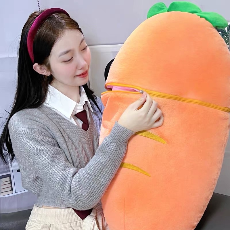 ‼️LOẠI TO‼️ Thỏ Mèo Chó Bông Size Lớn Kèm Túi Cá/Cà Rốt/Xương Cún