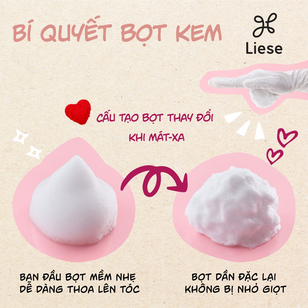 Liese Bọt Kem Nhuộm Tóc Nâu Sôcôla 108ml