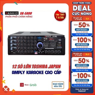 Amply Bluetooth 12 sò đại Toshiba.Japan - Tích hợp Equalizer Sankio SK-5800