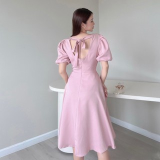 Đầm Dự Tiệc Tay Phồng Form Xòe