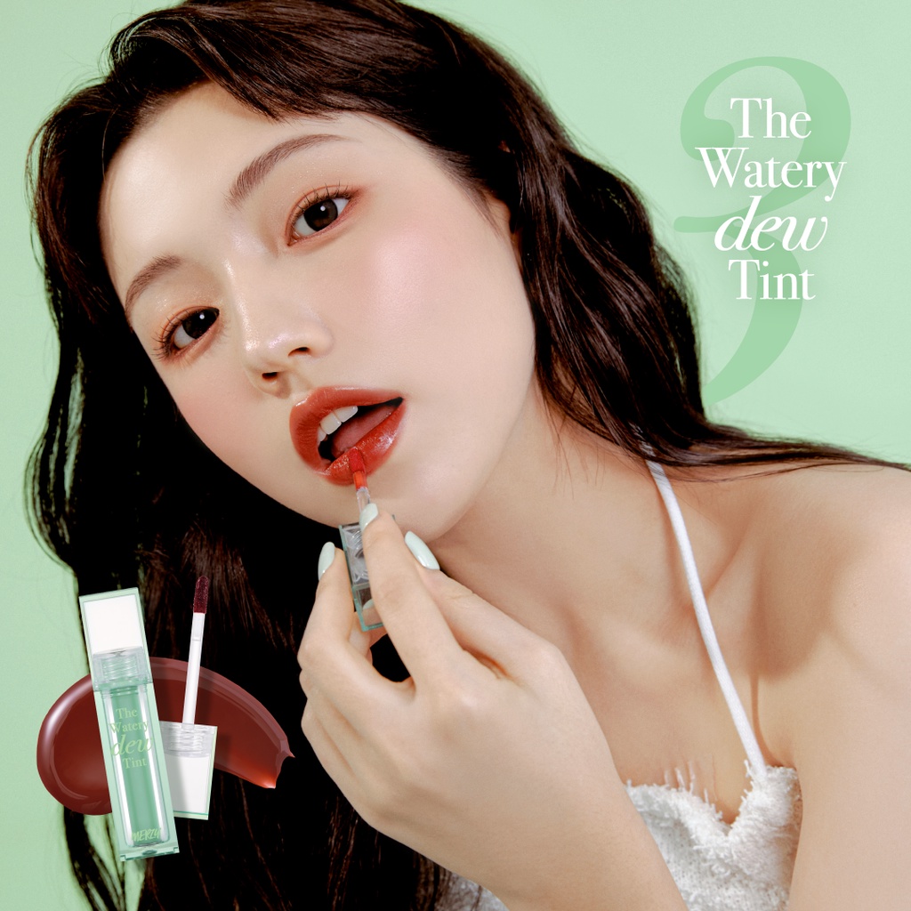 [New - Season 3] Son Tint Bóng, Lâu Trôi Cho Đôi Môi Ẩm Mịn Hàn Quốc Merzy The Watery Dew Tint 4g | BigBuy360 - bigbuy360.vn