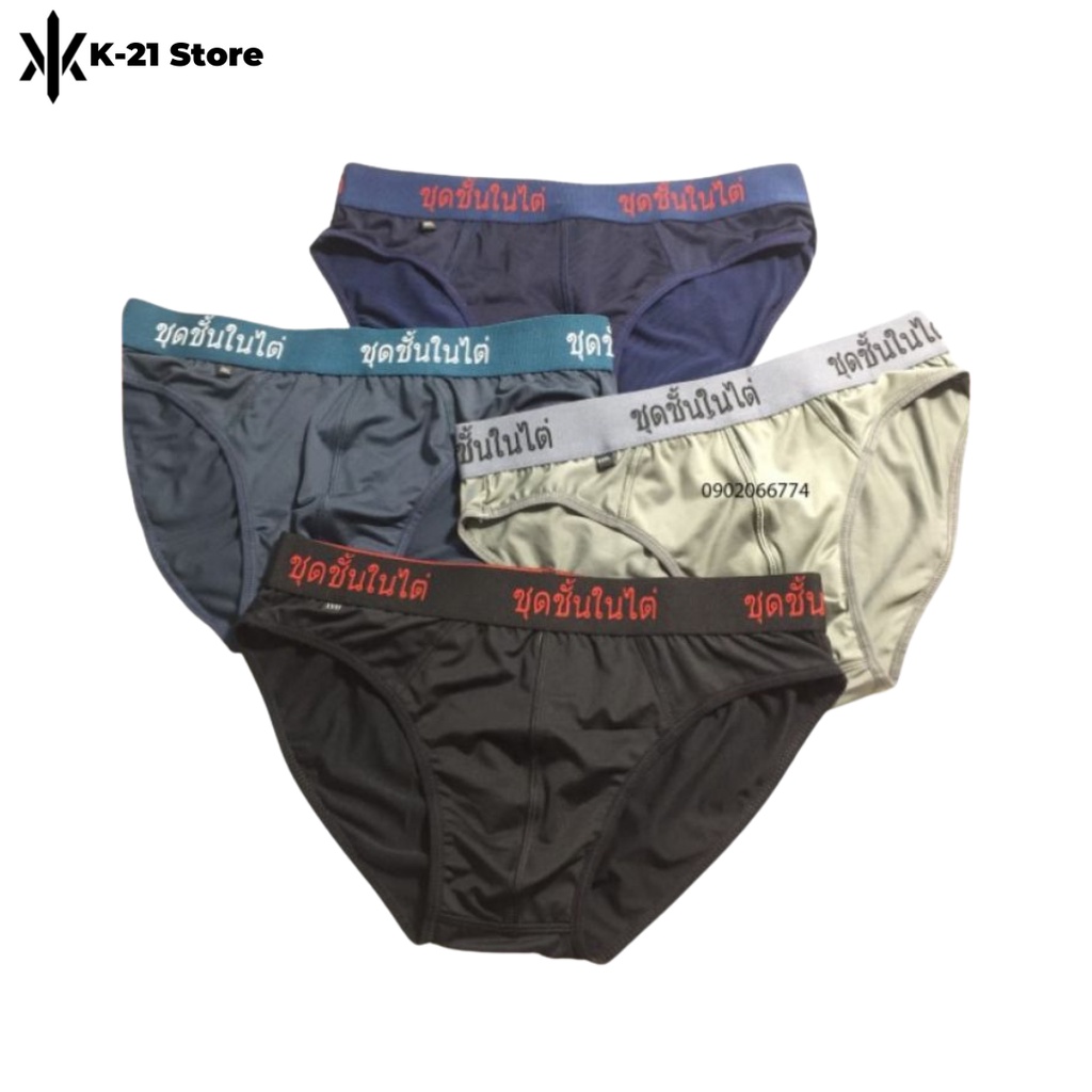 Combo 10 Quần lót nam Thái Lan Thun Lạnh - Quần sịp nam Hàng Việt Nam mặt cực thoáng K-21