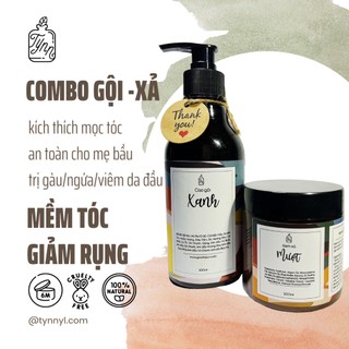 Combo GỘI - XẢ thảo mộc thiên nhiên