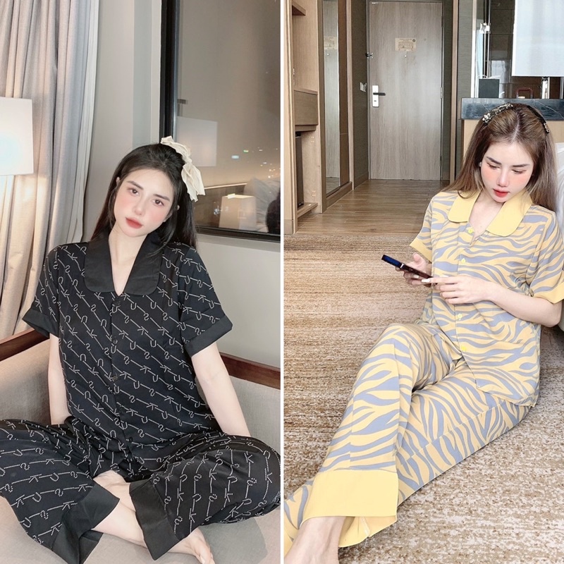 Bộ ngủ tay ngắn chất mango