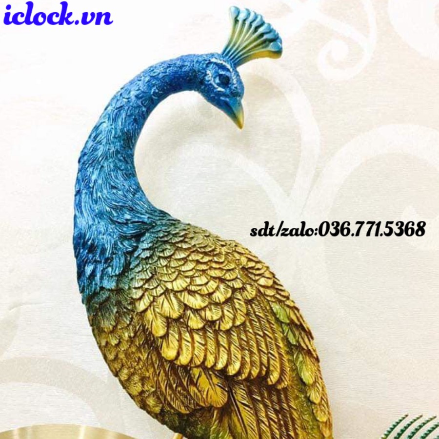 Đồng Hồ Treo Tường Con Công HL06