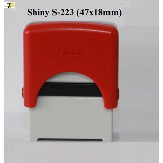 Khắc dấu 3 dòng - Dấu cửa hàng Shiny S-223 kt 47 x 18mm