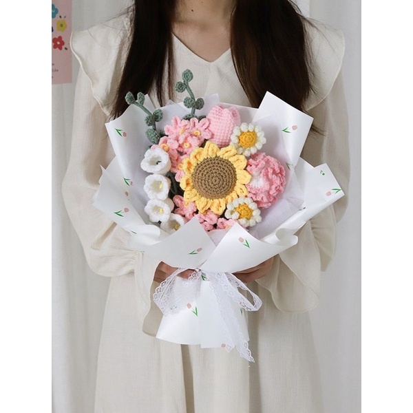 Hoa Hướng Dương bằng Len - August's Flowers - Siêu xinh, làm quà tặng cực kỳ ý nghĩa 🌻