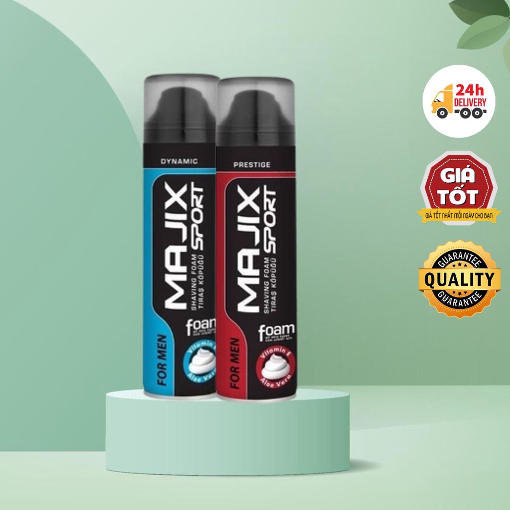 Bọt cạo râu Majix giảm ngứa dát, an toàn cho da, làm chậm quá trình mọc lông, nội địa Đức