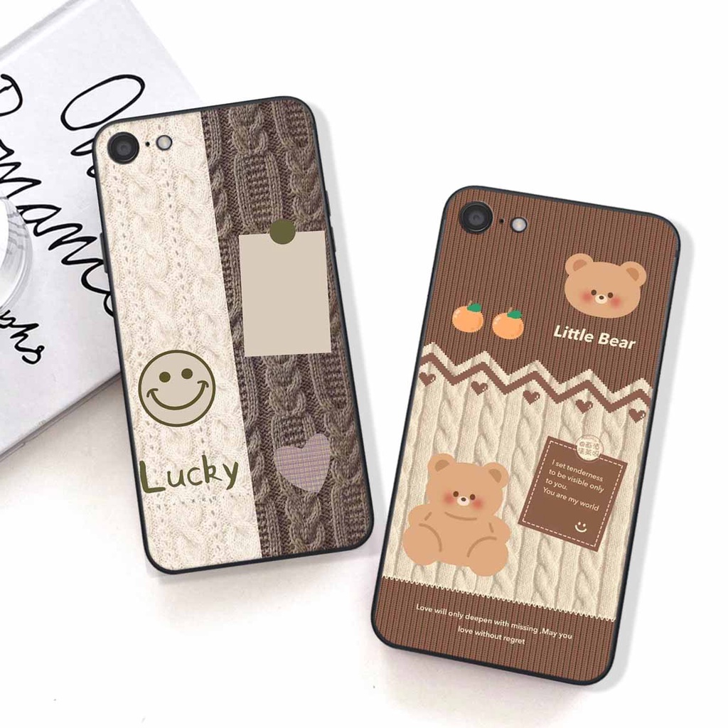 Ốp lưng Oppo A71 / A83 in hình họa tiết len Lucky Bunny,Bear,Smile