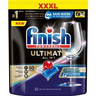 Finish Powerball Ultimate All in One Dishwasher Tablets, Regular – 60 tablets