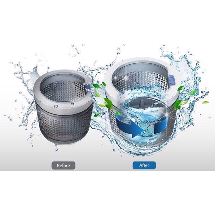 Viên vệ sinh lồng giặt Denkmit hộp 60 viên, viên vệ sinh máy giặt cho cửa ngang, cửa đứng nhập khẩu Đức