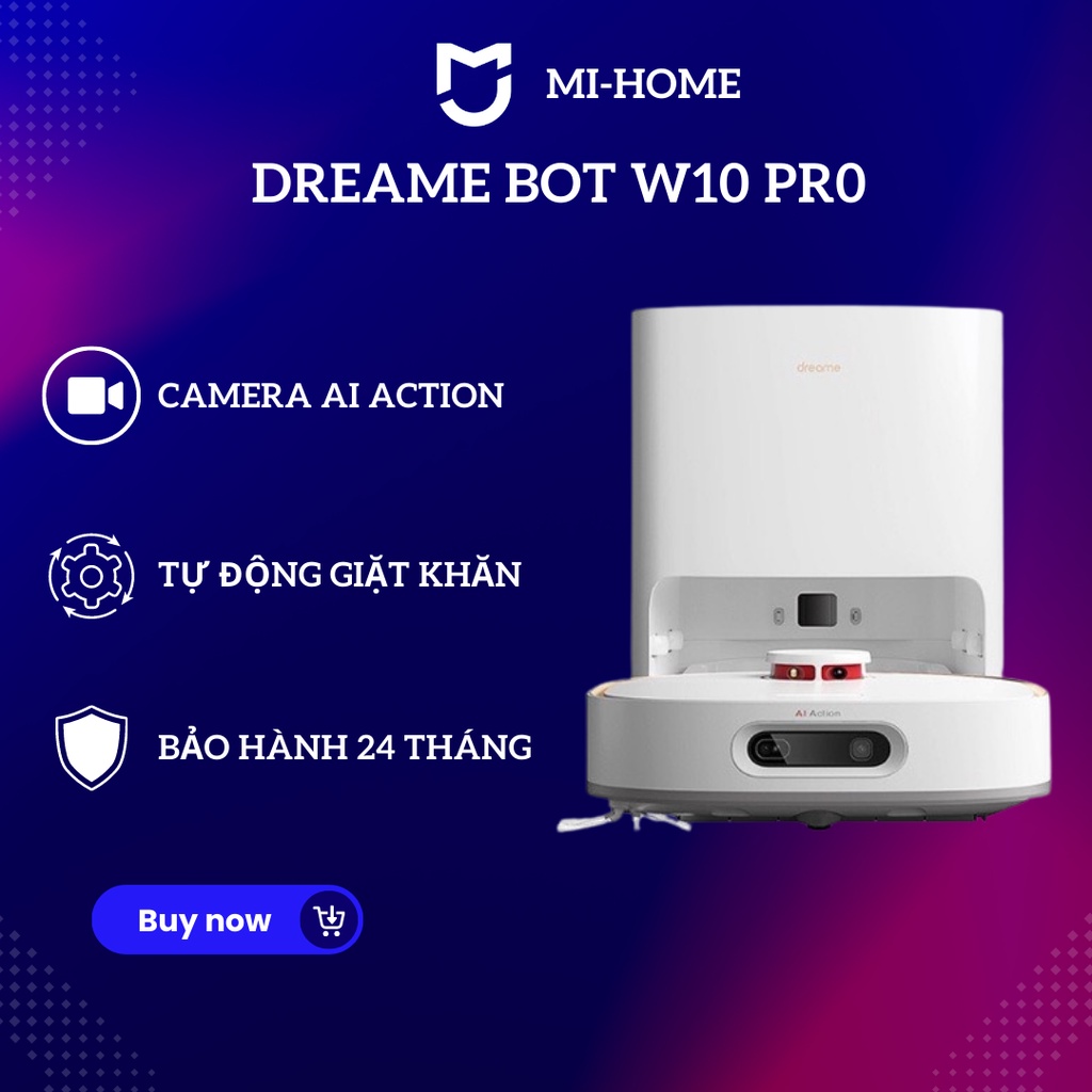 Robot Hút Bụi Lau Nhà Dreame bot W10S Pro Tự Giặt Giẻ, Sấy Khô, Hàng chính hãng, Bảo hành 24 tháng | BigBuy360 - bigbuy360.vn