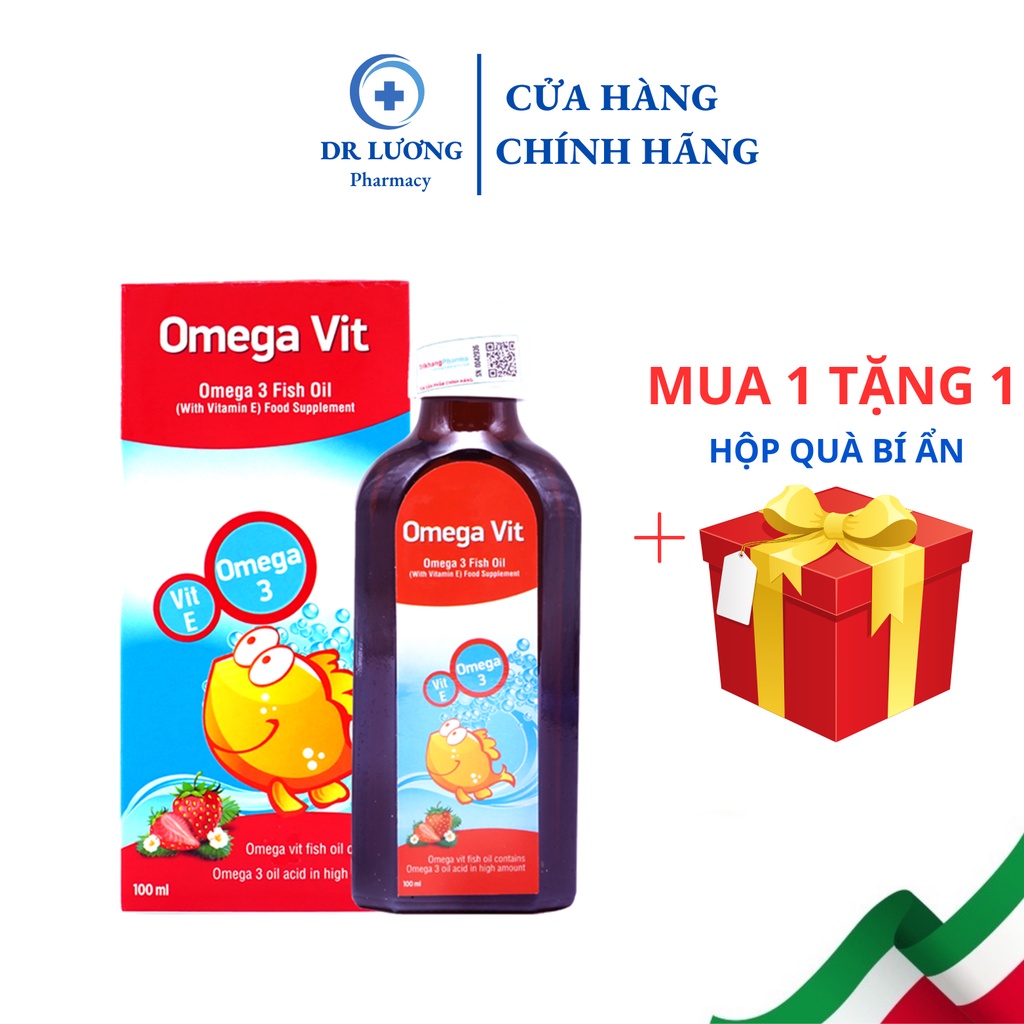 Omega Vit bổ sung Omega 3 DHA EPA cho bé giúp phát triển trí não, mắt và hệ thần kinh