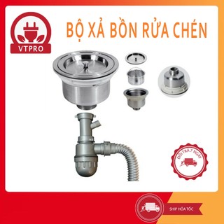 Bộ xả rửa chén chậu đơn - chậu đôi nhựa cao cấp