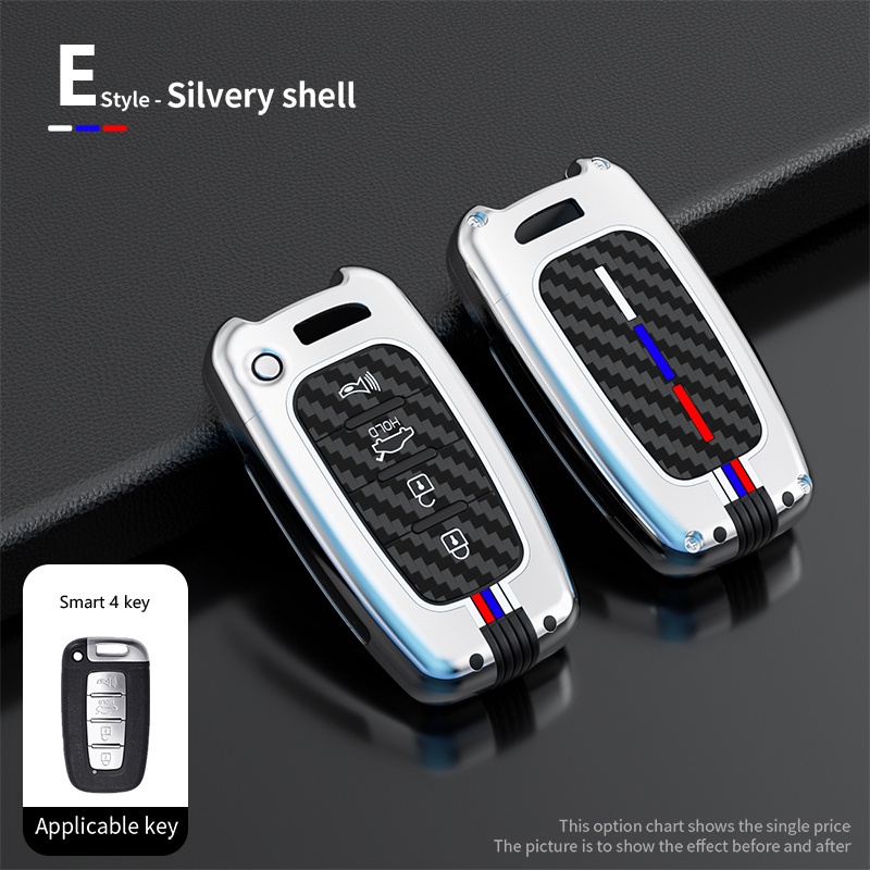 Vỏ Bọc Chìa Khóa, Ốp Bảo Vệ Chìa Khóa Phản Quang Dành Cho Xe Kia Morning, Rio, Sorento, Sportage, Optima, K5 - 3 Nút