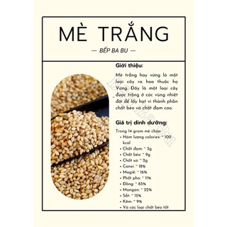 Vừng trắng (Mè trắng) sạch, ngon