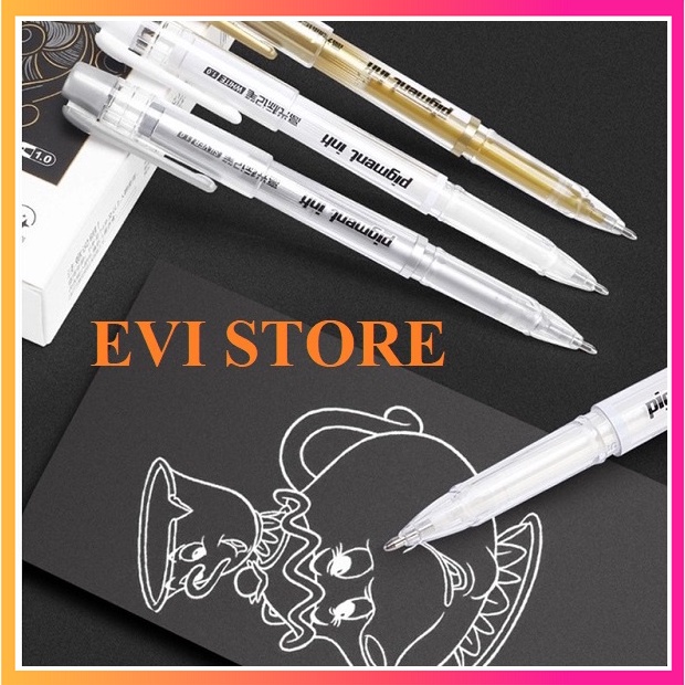 Bút nhũ đi nét 1.0mm line art caligraphy PC5088 / Bút chuyên trang trí ký vẽ viết thiệp và viết lưu niệm Baoke 5088