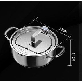 Nồi chiên nhúng đa năng bằng inox KACHEEG cao cấp