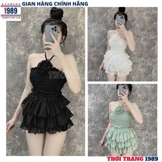 Set áo ống nhún kèm chân váy voan tầng -bộ áo ống chân váy xếp lý cạp cao sang chảnh -THỜI TRANG 1989