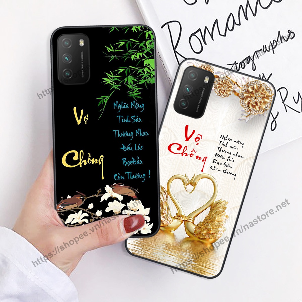 Ốp lưng Xiaomi Redmi 9T / Poco M3 / Poco X3 thư pháp TÀI LỘC, TÂM AN, CHA MẸ ĐẸP Ý NGHĨA GIÁ RẺ