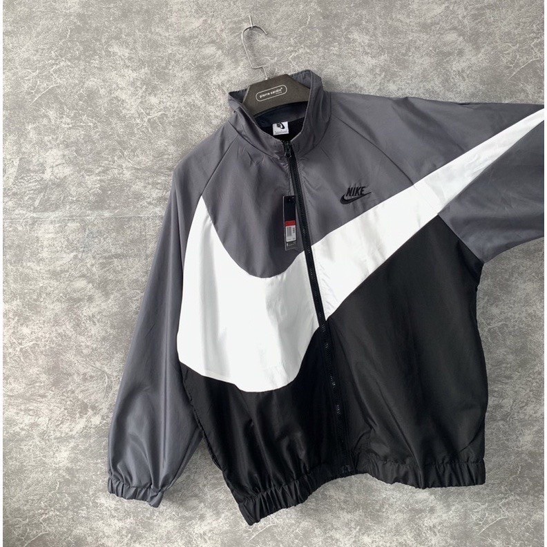 Áo khoác gió Nike chính hãng đôi nam nữ 2 lớp unisex chất liệu dù cao cấp unisex form rộng brand jacket 5011