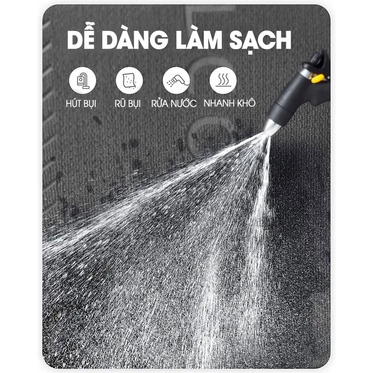 Thảm cửa ra vào chuẩn Châu Âu Fesson viền cao su siêu bền nhiều kích thước 45cm, 90cm, 120cm, 150cm