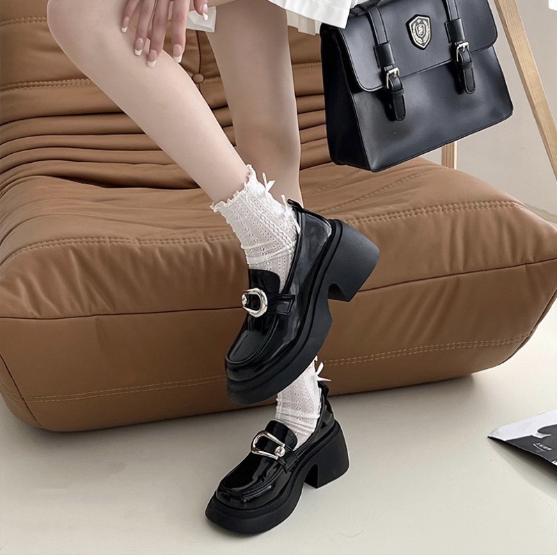 GIÀY LƯỜI O301 ĐẾ CAO 6.5CM MÓC CÀI SẮT