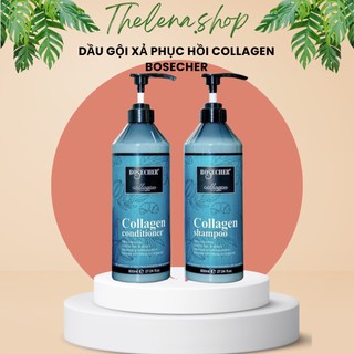 Dầu Gội Collagen Bosecher 800Ml* 2 Phục Hồi Tóc Hư Tổn Kích Thích Mọc Tóc Mềm Mượt Hương Nước Hoa Thelenashop