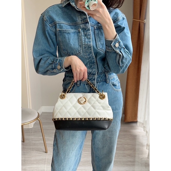 Túi lyn hobo ô trám