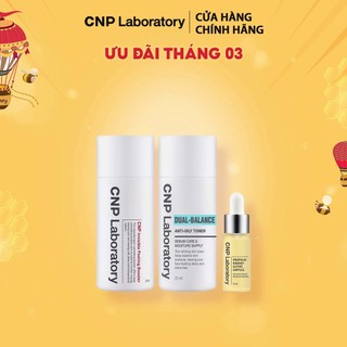 [Phiên bản trải nghiệm] Bộ chăm sóc da CNP Laboratory Dual Balance Toner,PHA Peeling Booster,Propolis ampule Sample