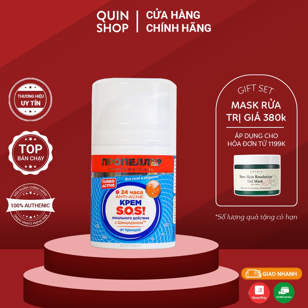 Kem Chấm Mụn Propeller SOS Anti-Acne 24h 50ml