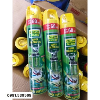 Bình xịt muỗi Falcon 600ml + tặng 60ml