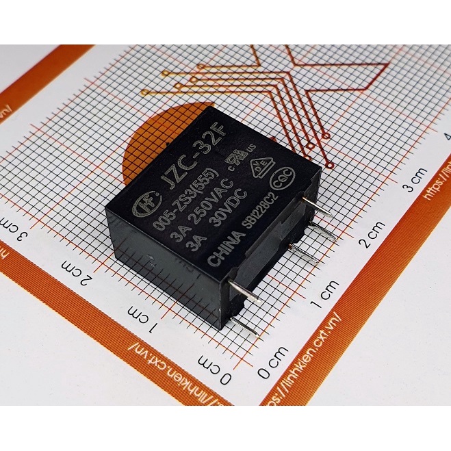Relay Rơ le 3A 5V (5 chân) JZC/HF32F-005-ZS3