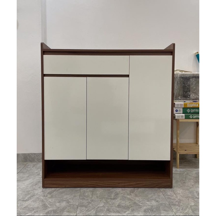 [Freeship Hà Nội] Tủ Giày 3 Cánh Gỗ MDF Nhập Khẩu Lắp Sẵn