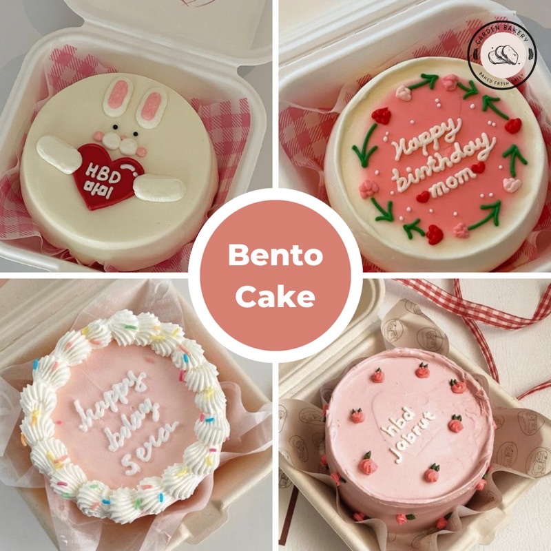 BENTO CAKE - Bánh kem Mini bento cake phong cách Hàn quốc 2 - Bánh sinh nhật ý nghĩa by Garden Bakery