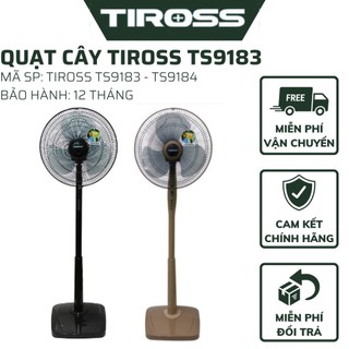 Quạt đứng có điều khiển từ xa tiross ts9183, ts9184 - quạt cây điều khiển thông minh, có chế độ hẹn giờ