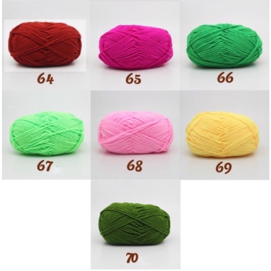 Len milk cotton 50g mác đen  - Phụ kiện làm đồ handmade