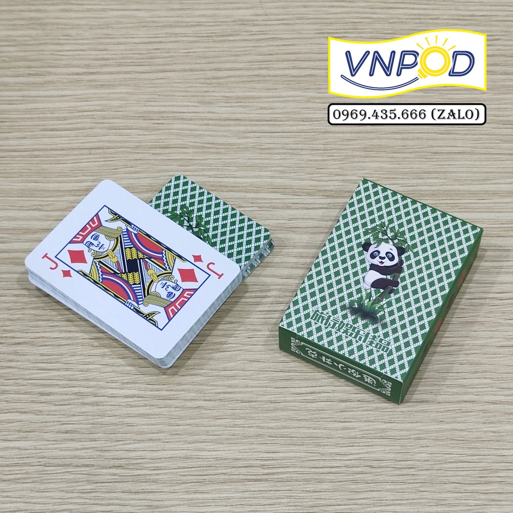 Bộ bài tây Poker Mini Gấu Trúc