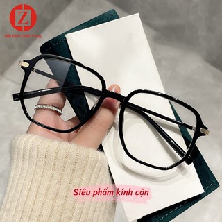 Kính Cận Thị Gọng to, tròng kính trong suốt siêu đẹp, Kính chống ánh sáng xanh có độ từ 0 đến -4.00 độ mã H0788
