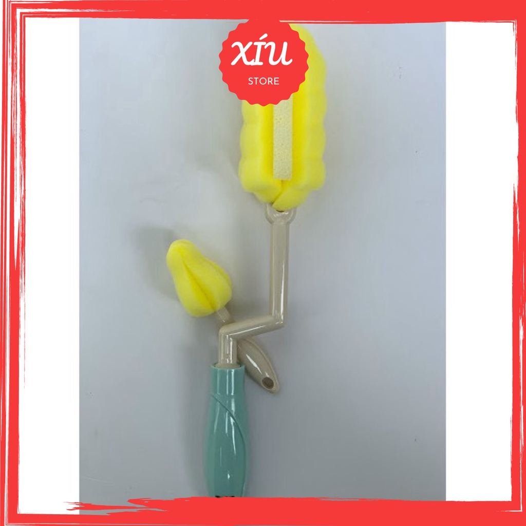 Cọ bình sữa kichi, Cọ mút Rửa Bình Sữa,núm vú Kichi không làm xước bình