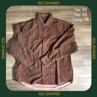 Áo sơ mi flannel 2hand chụp thật