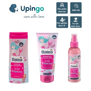 Dầu Gội Xã 2in1, Xịt Dưỡng Tóc cho bé gái Balea Ocean Princes Đức