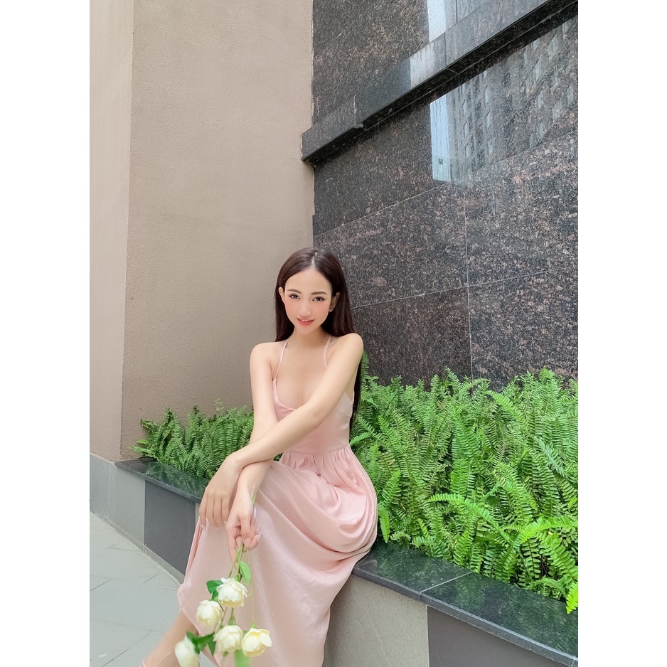 Đầm Midi Đan Lưng Xoè - 1403