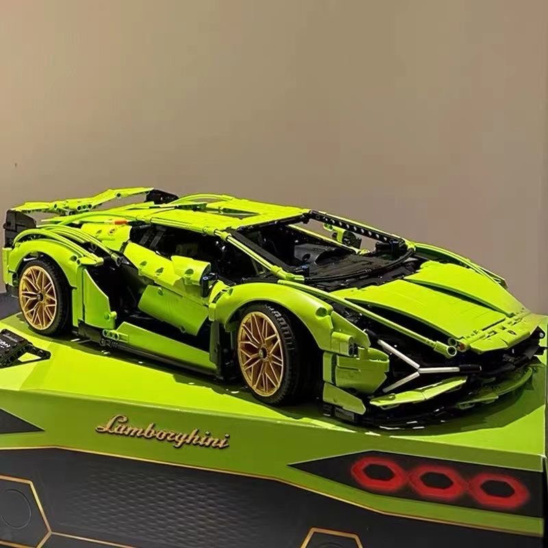 Đồ Chơi Lắp Ráp Mô Hình Điều Khiển Từ Xa RC Technic Siêu Xe Lamborghini Sian SY8600 Trang Trí Decor Sang Trọng